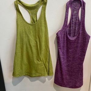 Green and purple women’s tank top size 4 lululemon